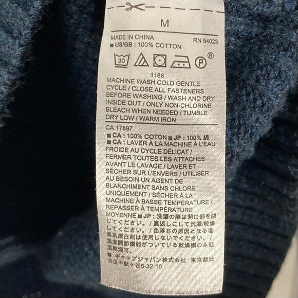 Nwot BANANA REPUBLIC Cardigan Sweater Men M Navy Knit Shawl-Collar Long-Slv - Picture 7 of 10